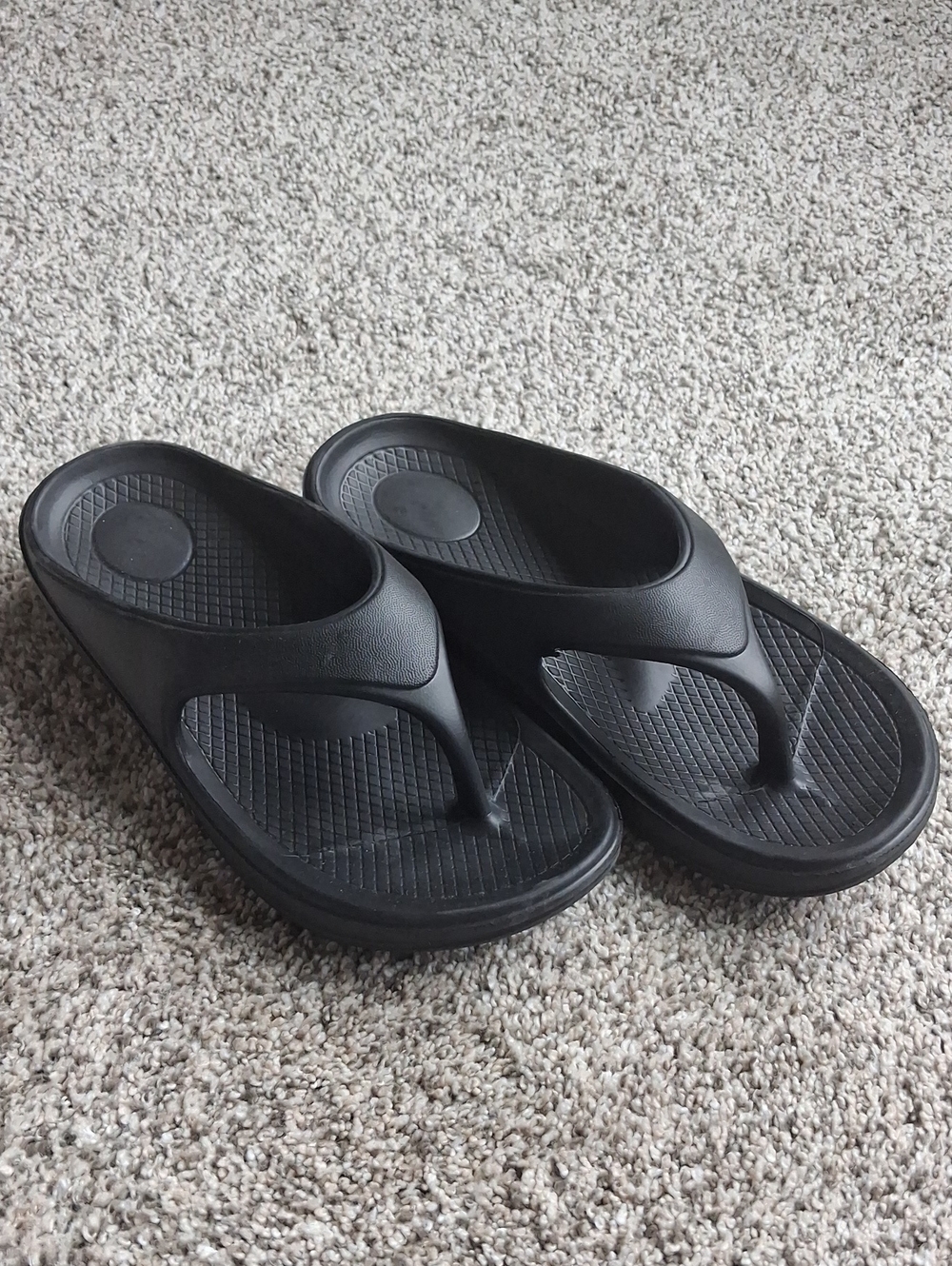 Women's Black Recovery Thong Sandals